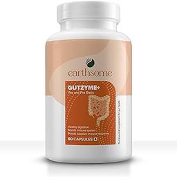 Earthsome Gutzyme+ Pre & Pro Biotic Capsules | Boosts Immune System | Healthy Digestion & Adaptive Immune Response | 60 Capsules for Men & Women-image-73