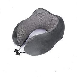 Chocozone Memory Foam Travel Pillow for Flights Neck Pillow for Travelling & Neck Pillows for Sleeping (Grey)-image-98
