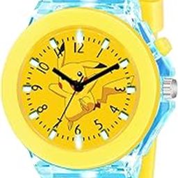 LED Luminous Kids Children Cute Cartoon Multi Color Lights Watch for Girls -W327-image-5