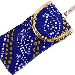 SUMERA WARQ Mobile Pouch Cover for Women Designer Multicolor Handmade Ethnic with Sling & Clip-image-80
