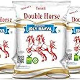 Tenali Double Horse Idly Ravva -Idli Rava for Soft and Fluffy Idlis -1kg Pack of 5-11