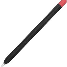 Mizi Duotone Silicone Sleeve Case Cover for Apple Pencil 1st Generation - (Black, Red)-31
