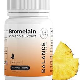 ATHINIKA NUTRITION BROMELAIN 500MG, 180 CAPSULES - PINEAPPLE EXTRACT DIGESTIVE ENZYME - SUPPORTS DIGESTION AND JOINT SUPPORT SUPPLEMENT-0