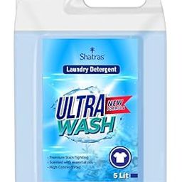 Shatras Ultra Wash Low Foam Laundry Liquid Detergent, For Top & Front Load Washing Machine Fabric Sanitising Germ Guard Daily Wash Laundry Detergent-image-99