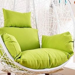 KYNE Cushion for Hanging Basket Swing Chair for Outdoor Egg Swing Chair Garden Swing, Seat Padded Pillow Polyester Designer Cushion (Green Sofa)-picture-10