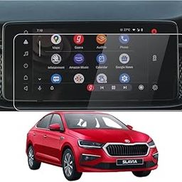 CAIDEN GUARDS Hydrophobic,Oleophobic Screen Protector Navigation System Compatible With Skoda Slavia Car Accessories Navigation Or Music System Touch Screen Infotainment(Fitted)(2022)-10.25 Inch-image-8