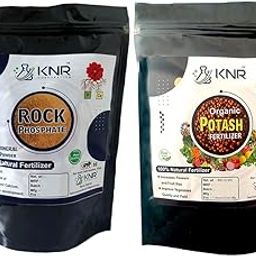 KNR Rock Phosphate & Organic Potash Fertilizer - Each 900 Gm | Orgaic Fertilizer For Plants Growth & vegetables - 900 gm Each Pack-image-94