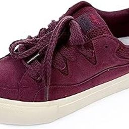 Casual Canvas Sneakers with Mesh Detail, Low-Top Platform Style, Available in Denim Blue, Brown, Burgundy-image-70