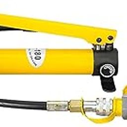 PROFFIX Hydraulic Hand Pump CP-180 High Pressure Portable Manual Hydraulic Pump Hydraulic Lifting Cylinder Jack Pump (Hydraulic Jack and 10 Ton Cylinder Jaxk)-1