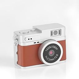 LICAEVEY 64GB Keychain Camera with 0.96" Color Display - Full HD 1080P Retro Snap Mini Digital Camera, Portable Pocket for Travel School Vlogging (Brown)-image-51