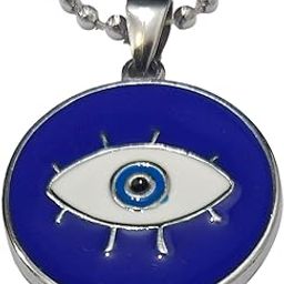 Nazar Suraksha Eye Silver Pendant with chain for men and women-image-96