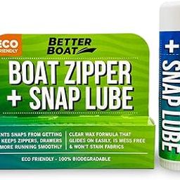 Zipper Lubricant and Zip Wax Marine Grade Lube Stick Apply with Ease Boat, Canvas, Bimini Snap, Coolers, Wetsuit and Drysuit | No Oil Mess-22