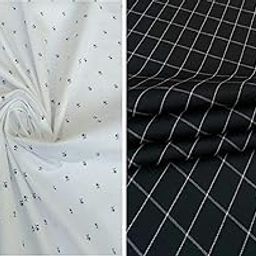 Pri & Su CottLinns Combo of Giza Cotton Printed Shirt 110002 & Trouser Fabric 90027-image-46