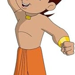 Jump up Chota Bheem Wall Sticker for Kids Room, Bedroom, Drawing Room, Living Room, Home| Multicolor| Size 30cm X 16cm-image-42