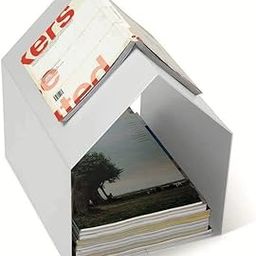 Indian Decor 4035 Magazine Holder - The Magazine House/House Shaped Magazine Holder/Magazine Rack House Shaped (White)-image-85