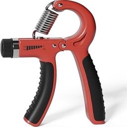 Lifelong Adjustable Hand Grip Strengthener|Adjustable Resistance (10kg-60kg)|Hand Gripper for Men & Women for Gym Workout Hand Exercise Equipment to Use in Home for Forearm Exercise, Finger Exercise Power Gripper (Red & Black, LLFAHG01)-28