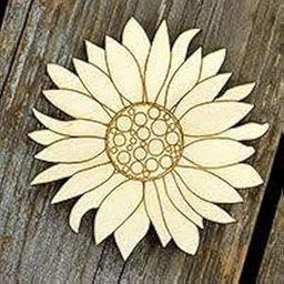 300Sparkles Wooden Sunflower MDF Shapes Cutout Crafts Work Home, Room Decor, Artistic DIY Work Art and Craft 20 pcs (2 x 2 in)-picture-15