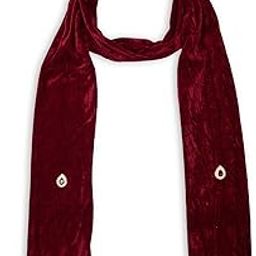 Men's Fancy Velvet Sherwani Shawl/Dupatta for Groom's Wedding (Maroon)-54