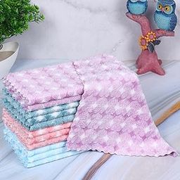 Multicolor Microfiber Face Towels 100% Cotton 25 x 25 Cm Microfiber face Towel Unisex Soft and Super absorvent Printed Multicolor Combo Pack of 12pc-image-9