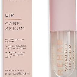 Makeup Revolution Rehab Overnight Lip Mask Serum, Nourishes, Hydrates & Moisturizes Lips, Vegan & Cruelty-Free, 0.15fl.oz/4.6ml-33
