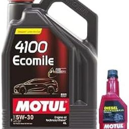 4100 ECOMILE 5W30 Technosynthese Engine Oil (4 L) designed for high-performance gasoline and diesel engines with Diesel System Clean Plus(200ml) Combos-image-28