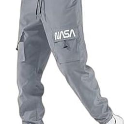 New Men's Lycra Midrise Elastic Waist Trackpant (NASA_Grey_7_L)-image-70