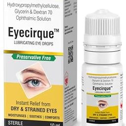 Eyecirque Preservative Free Lubricating Eye Drops: Comfort, Soothe, and Moisturize - For Dry Eyes, Redness, Digital Eye Strain, Tired Eyes, Regular Use-image-22