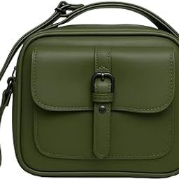 Women's Ladies Shoulder Handbag Sling Bag PU Leather With Adjustable Strap (Green) Sling bag for daily use-image-25