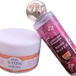 Bhuvika Unisex Adult Waxing Powder 100gm - Orange Frangrance & Rose Water 120 ml-image-55