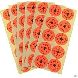 THE STYLE SUTRA 750pcs Paper Target Florescent Orange Adhesive Target Stickers 1.6"-image-68