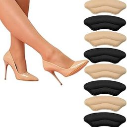 Homeaura 8pcs Heel Pads for Women | Heel Cushion Pads for Loose Shoes | Shoe Insoles for Women | Heel Protectors for Blisters and Pain Relief | Shoe Fillers and Liners for Comfortable Fit-image-62