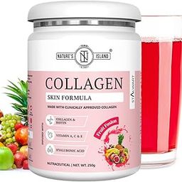 Nature's Island Skin Glow Collagen Powder (Fruit, 250g) , Marine Collagen Supplements for Women & Men With Biotin, Vitamin A,C,E, Hyaluronic Acid, for Glowing Skin, Anti Ageing, Firmness, Elasticity, Healthy Hair and Nails.-14