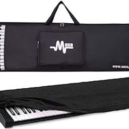 Mexa compatible with casio ctk1300 / ctk2400 / ctk2550 / ctk3200 / ctk3500 keyboard bag padded quality with dust cover.-1