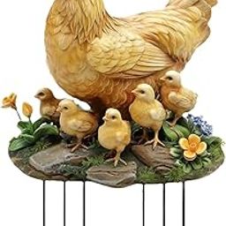 LOOM TREE Garden Hen and Chicks Stake Acrylic Yard Sign Stake for Outdoor Walkway Yard | Home D?©cor | Plaques & Signs-image-68