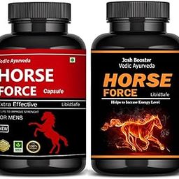 Horse Power Capsule Combo for Men - may support Energy & Vitality with Horse Force Vitamin & Black Horse Force Capsules - Improve Stamina Naturally-92