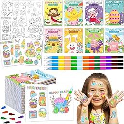 digi Happy Easter Coloring Books for Kids with Colorful Building Block Markers, 8-Pack Activity Set-image-44