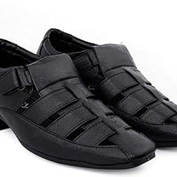Men's Height Increasing Casual Roman Stylish White Sandals-image-38