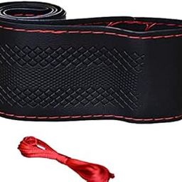 AUTO SHUBH MANGALAM Car Steering Wheel Cover Leather Material for Best Comfort Compatible with Kia Seltos-27