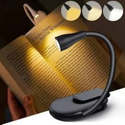 Memories Insite || Led Wireless Book Lamp with 3 Colors, USB Rechargeable, Portable Adjustable Reading Light, Dimmable Desk Lamp, Eye-Care Bedside Lamp, Book Clip Design-2