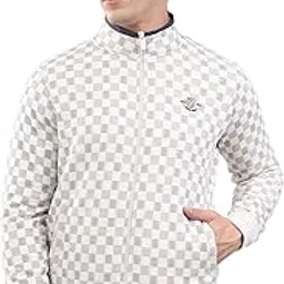 Monte Carlo Men's Regular Fit Sweatshirt | Solid Pattern | Zip Closure with Full Sleeve Band Neck | Zipper Sweatshirt for Men-picture-5