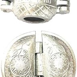 First Front Combo of Aluminium Modak & Gujiya Maker Mould, Silver (Medium Size)-image-20
