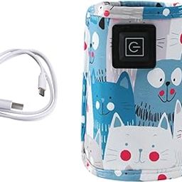 BNF USB Bottle Warmer Fast Heating Milk Heater Cover for Home Traveling Car Blue | Baby | Feeding | Bottle & Food Warmers-image-10