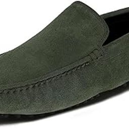 louis stitch Men's Loafers Casual Shoes | Italian Suede Leather Moccasins | Slip-On for Business, Formal, Parties, Everyday Wear | Solid Seaweed Green | UK Size 6 (LSITSUP-)-picture-32