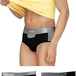 Men's Dualist Micromodal Regular Fit Colorblock Antimicrobial Briefs with No Marks Waistband (Pack of 3)-image-9