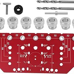 Shelf Pin Jig and Hinge Jig Aluminum Alloy Metal for Cabinet Furniture Shelf-38