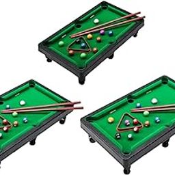 HEAVENGLOW Mini Table Pool Toy Billiards Game Balls Snooker Travel Indoor S | Indoor Games | Billiards | Tables-image-1