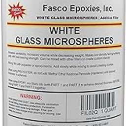 White Glass Microspheres - Filler for Epoxy and Polyester Resin - Quart Tub-picture-32