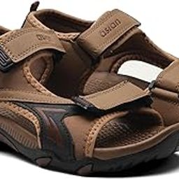 Mens VISTARA-26 Casual Sandals with adjustable velcro closure for easy wear with flexible fitting and trendy and stylish looks ideal for everyday use for mens as well as boys-image-92