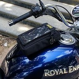 GR GOLDEN RIDERS Fabric | M Poche | Compact Magnetic Motorcycle Tank Bag for (Mobie Pouch) Mobile Navigation-image-11