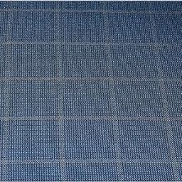Men's Premium Poly Viscose Checkered Unstitched Blazer or Jacket Fabric (Blue)(2.10 Meter, Free Size)-54